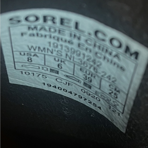 Sorel Joan of Arctic Wedge Chelsea Boots Suede Brown Women’s 8 - Picture 4 of 5